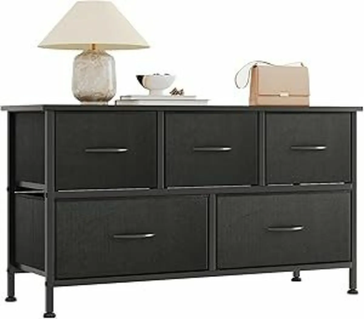 Chest of Drawers Dresser Bedroom Living room Black - Image 3