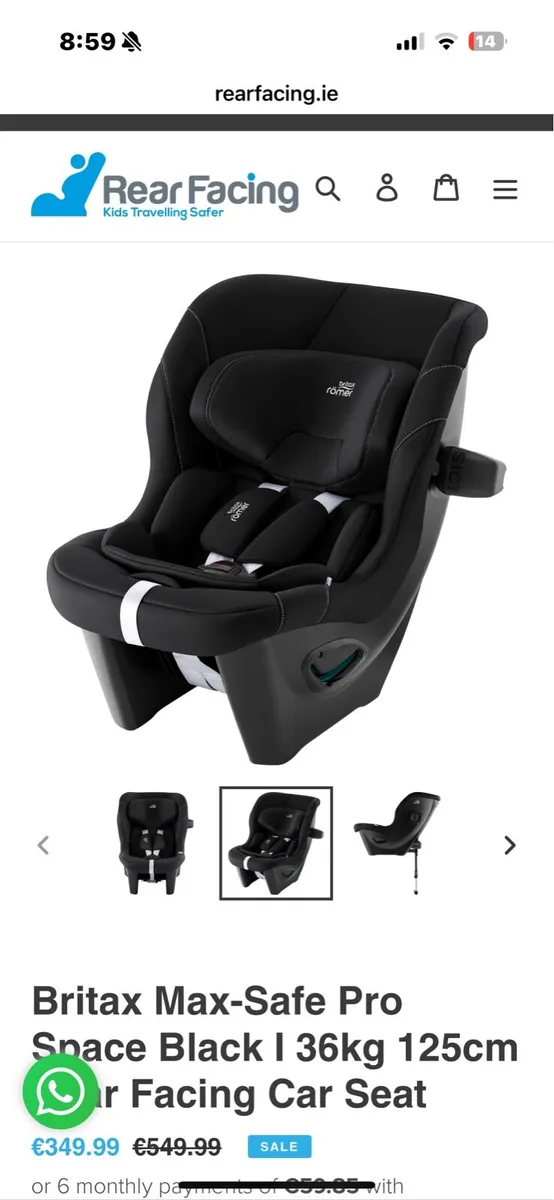 *NEW*Britax Max-Safe Car Seat - Image 3