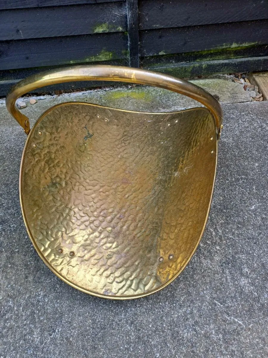 Vintage Brass Turf/Log Carrier - Image 2