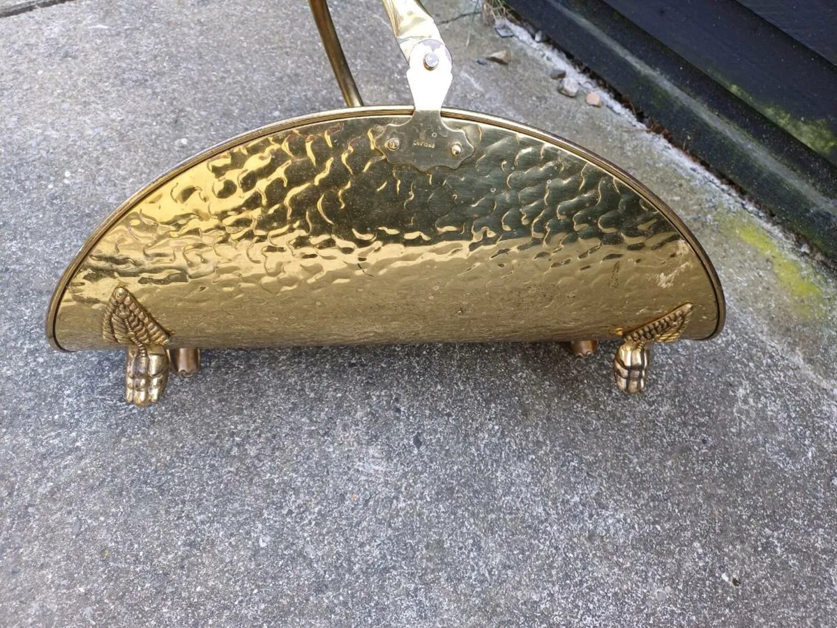 Vintage Brass Turf/Log Carrier - Image 3