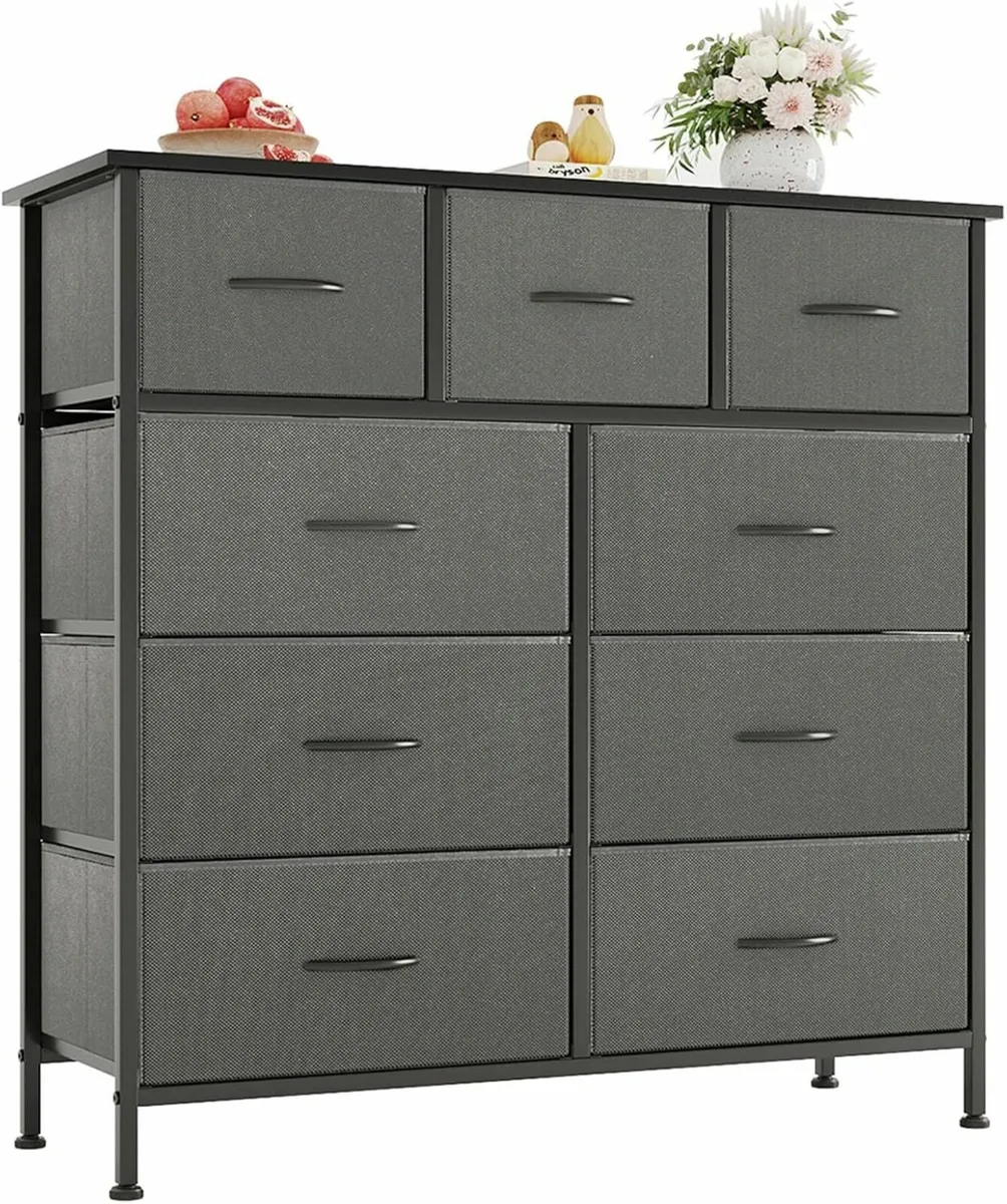 Chest of Drawers Dresser Bedroom Living room Black - Image 2