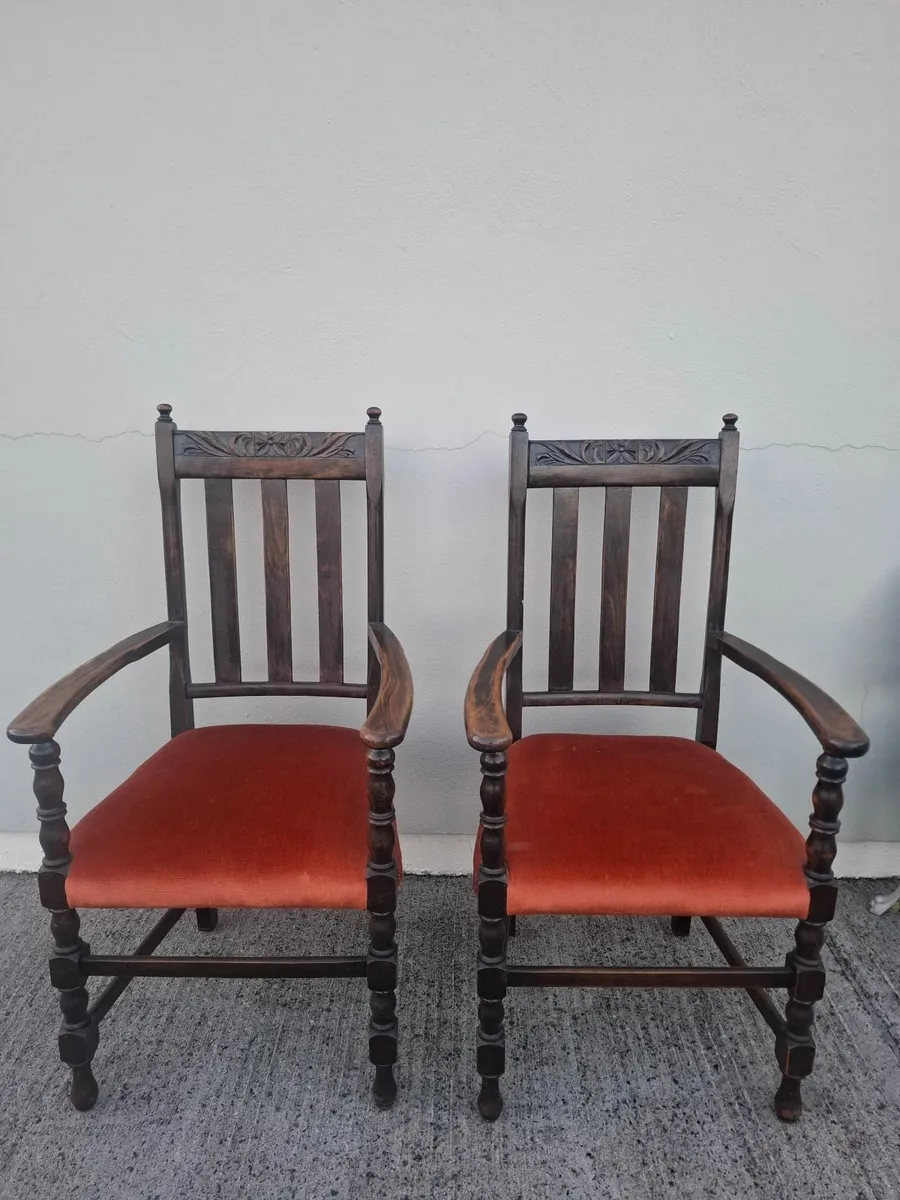 Antique Carver Chairs - Image 2