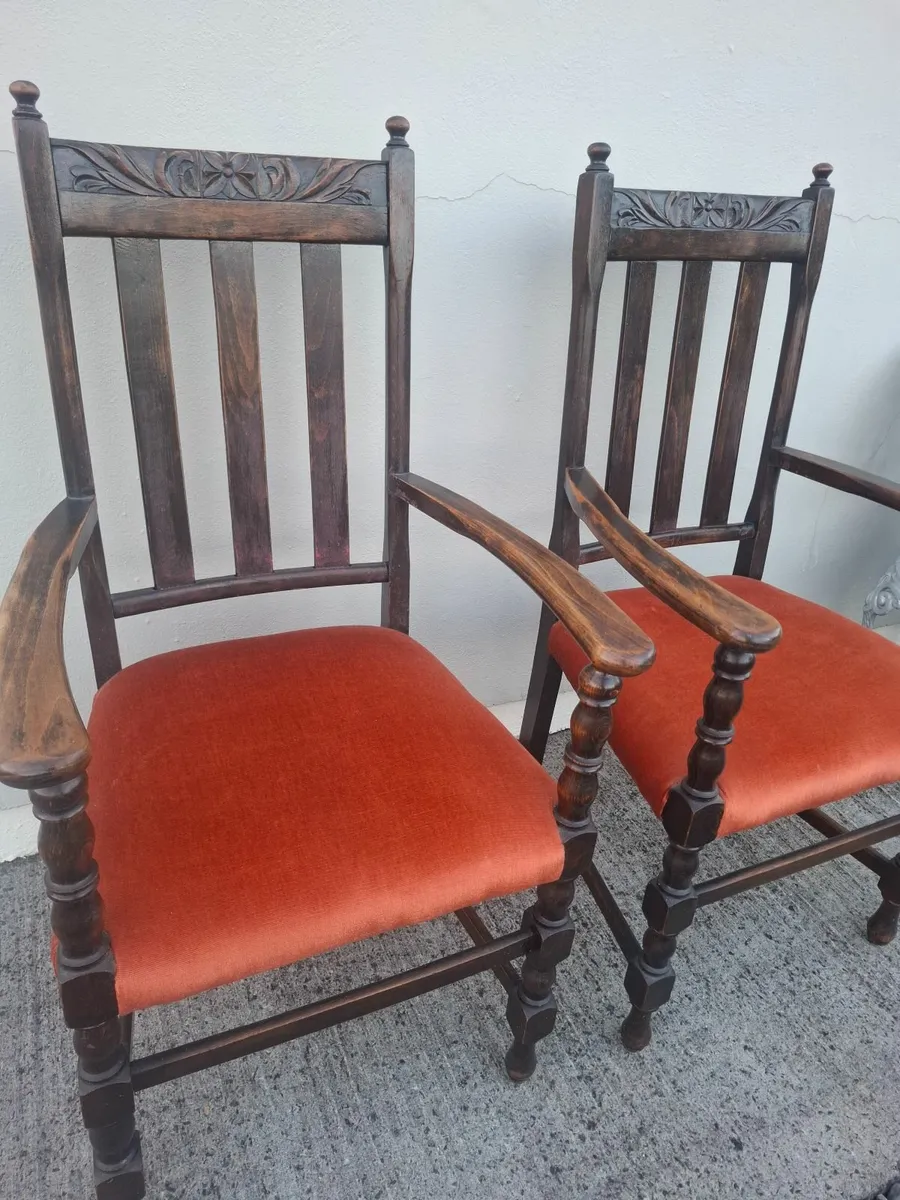 Antique Carver Chairs - Image 1