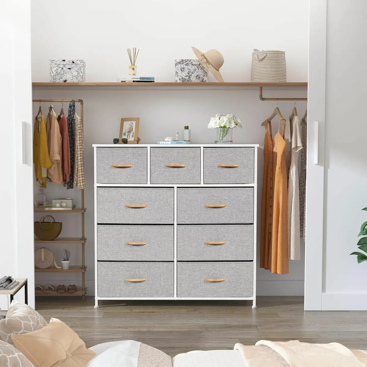 Chest of Drawer Bedroom Dresser Closet GreyStorage - Image 2