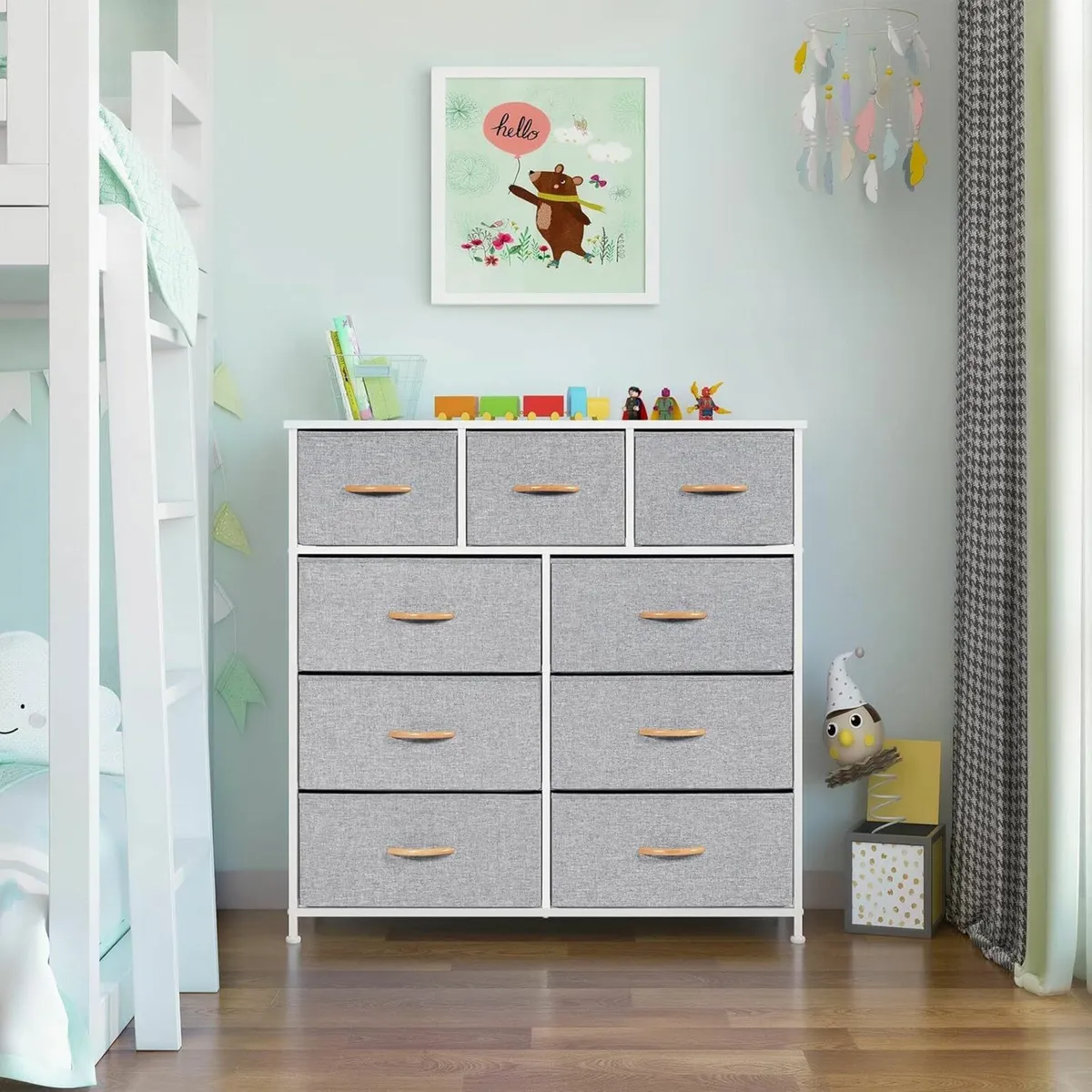 Chest of Drawer Bedroom Dresser Closet GreyStorage - Image 1