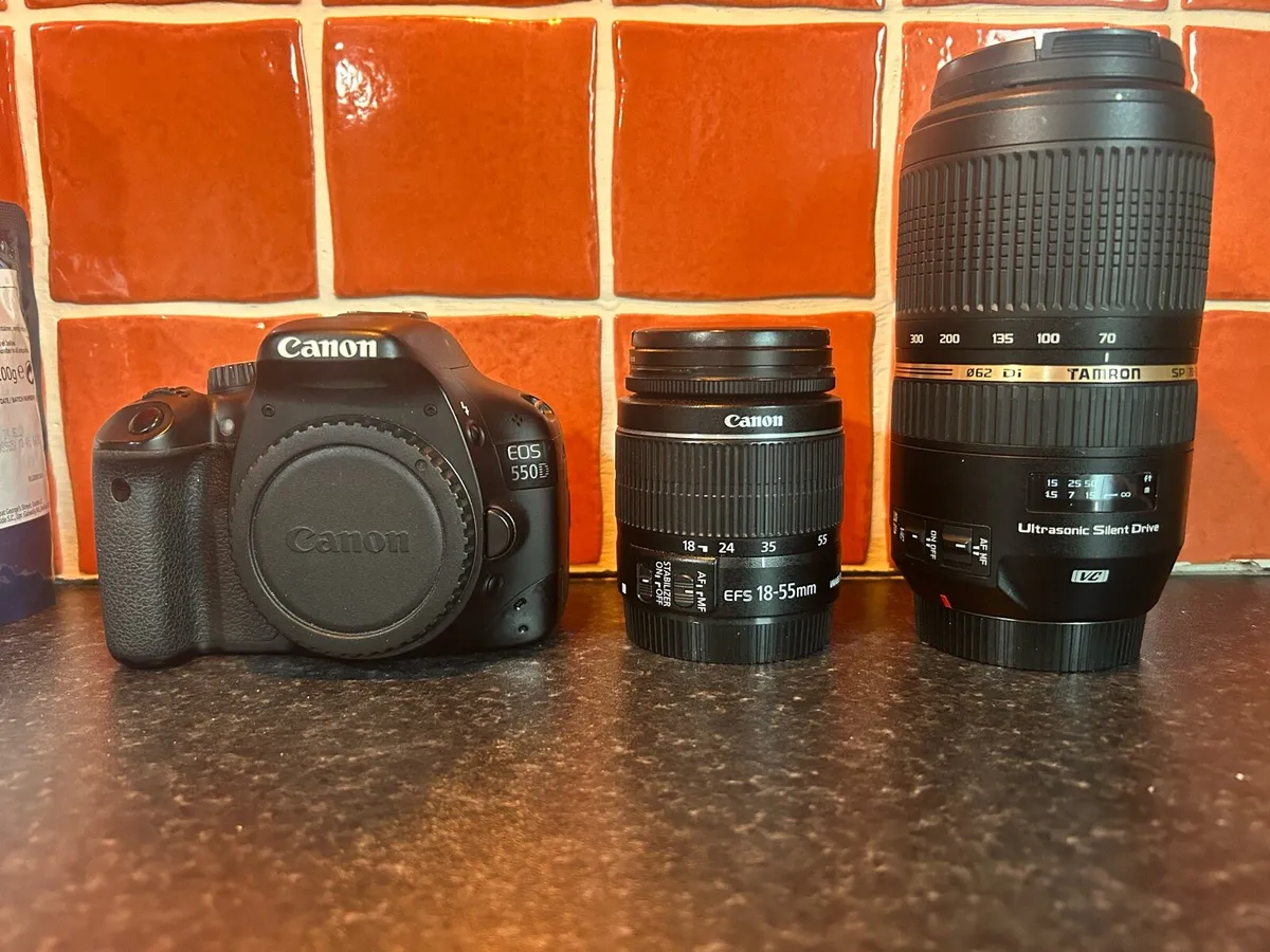 Canon 550D + Tripod and Lenses - Image 2