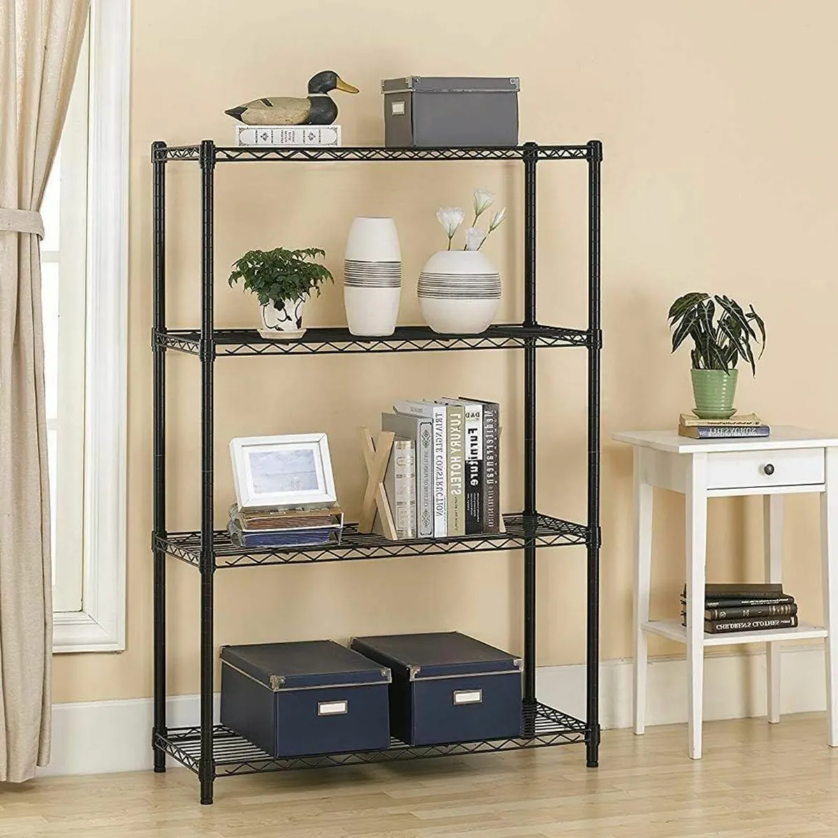 4 Tier Shelving Unit NSF Wire Shelf Metal Storage - Image 2