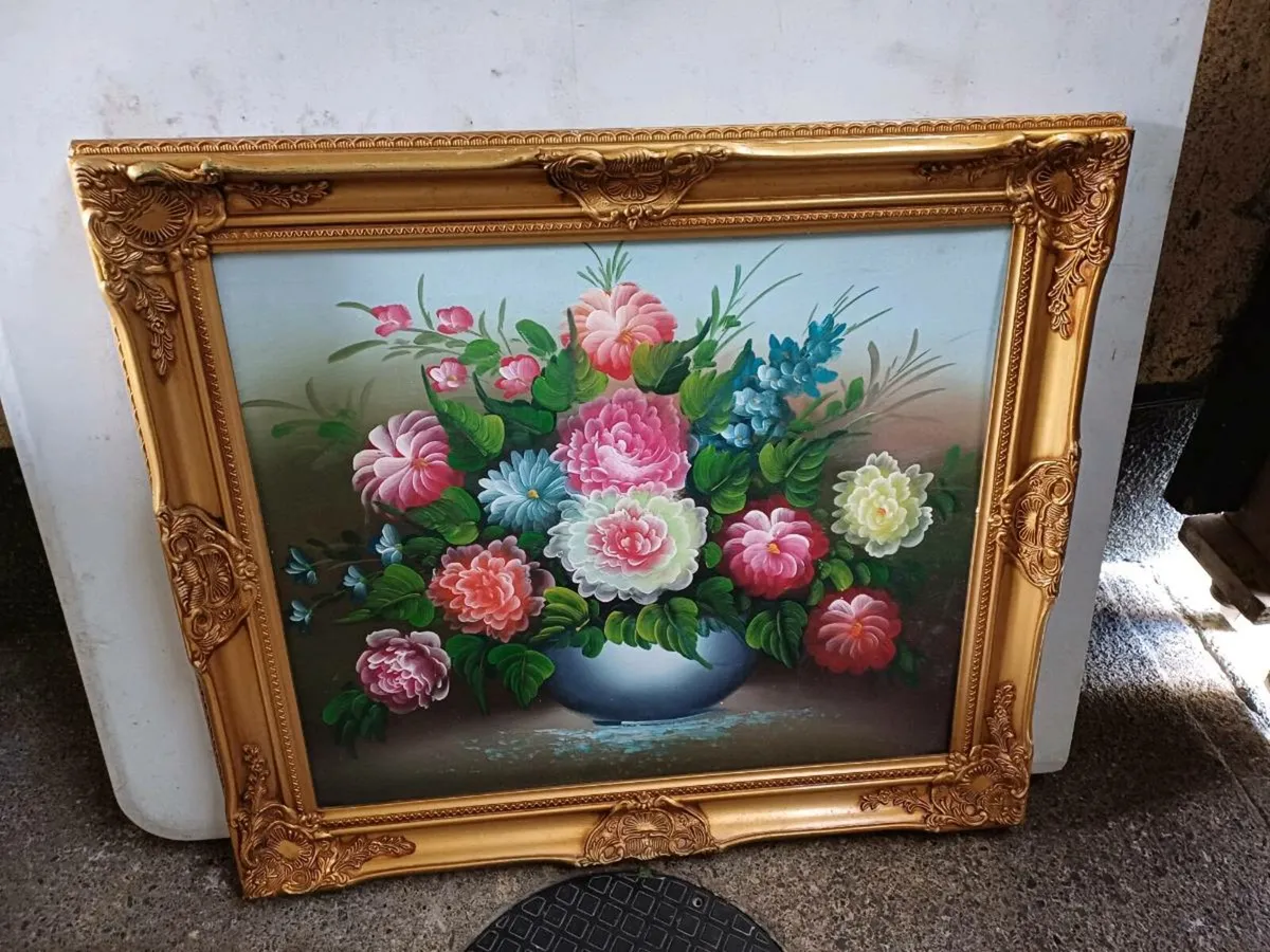 Vintage Flower Picture - Image 2