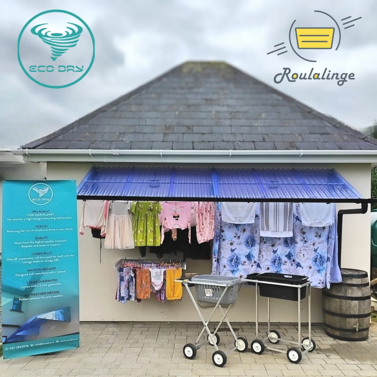 EcoDry Canopy Clothes Line - Image 1