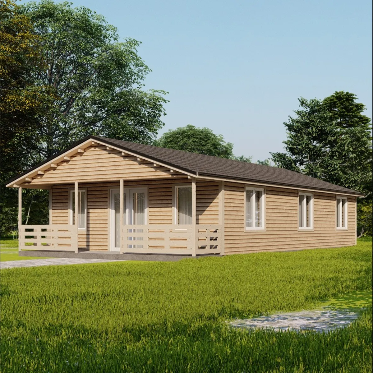 Log Cabin 13.8m x 7.5m Three Bedroom - Image 3