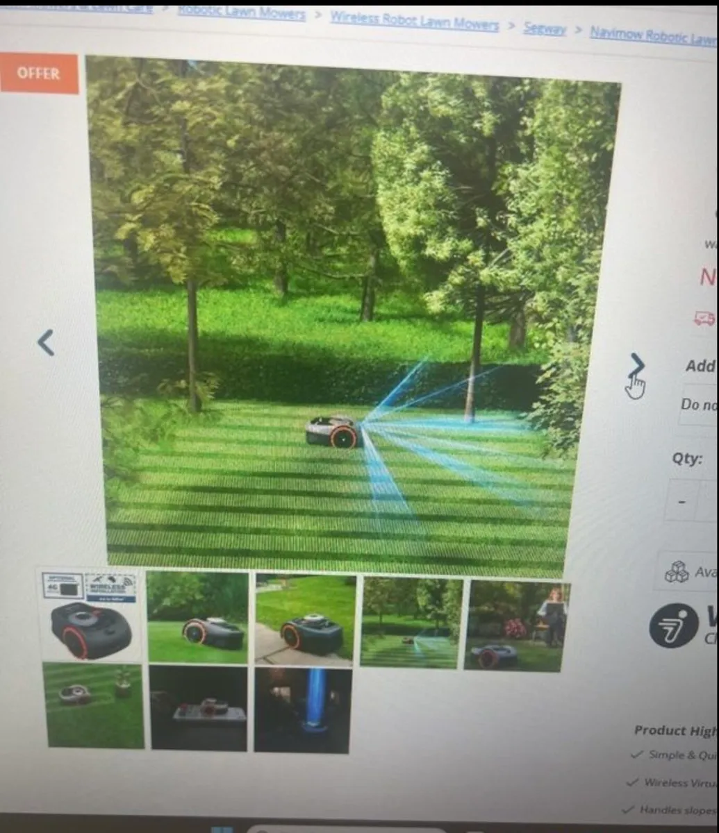 SEGWAY Navimow i108 Robotic Mower - Image 2