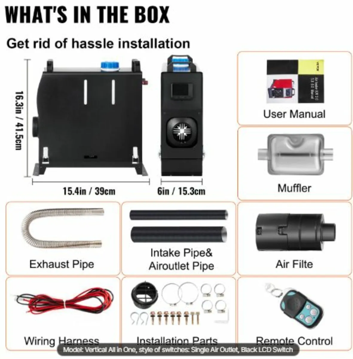 8KW Diesel Air Heater, Diesel Parking Heater, - Image 3