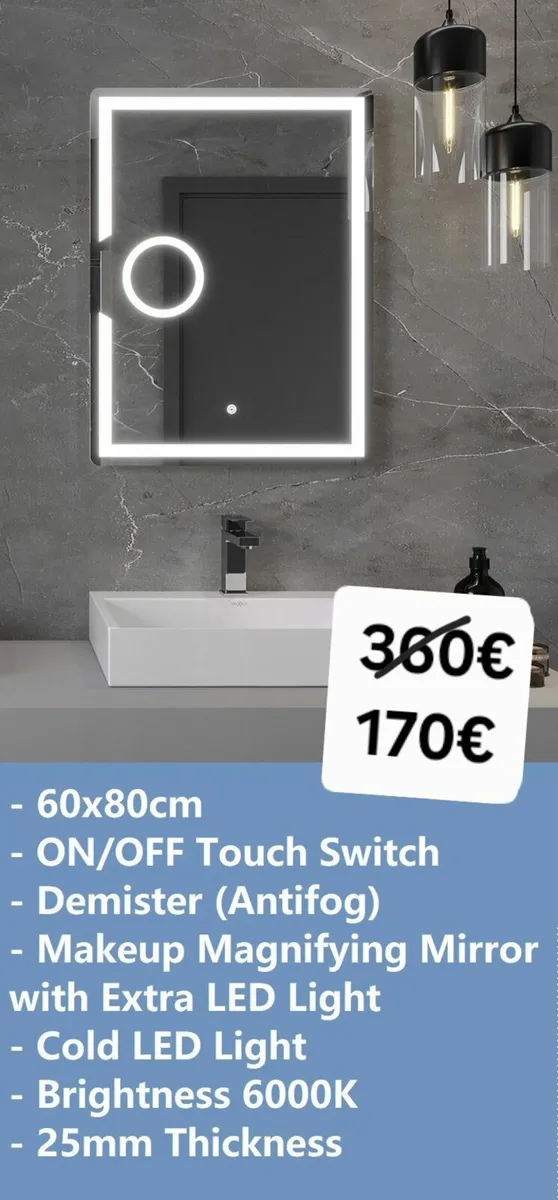LED Bathroom Mirror - Image 1