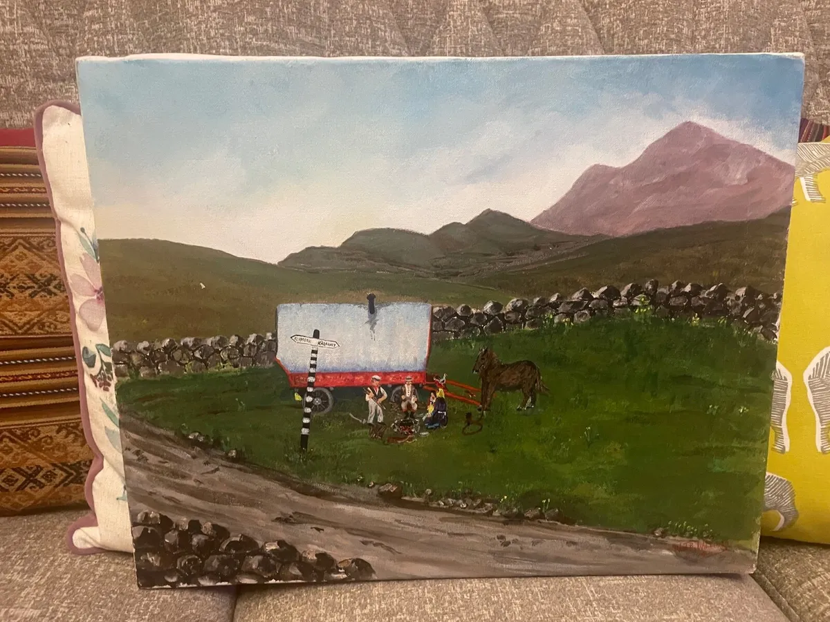 OIL ON CANVAS  OF KERRY COUNTRYSIDE