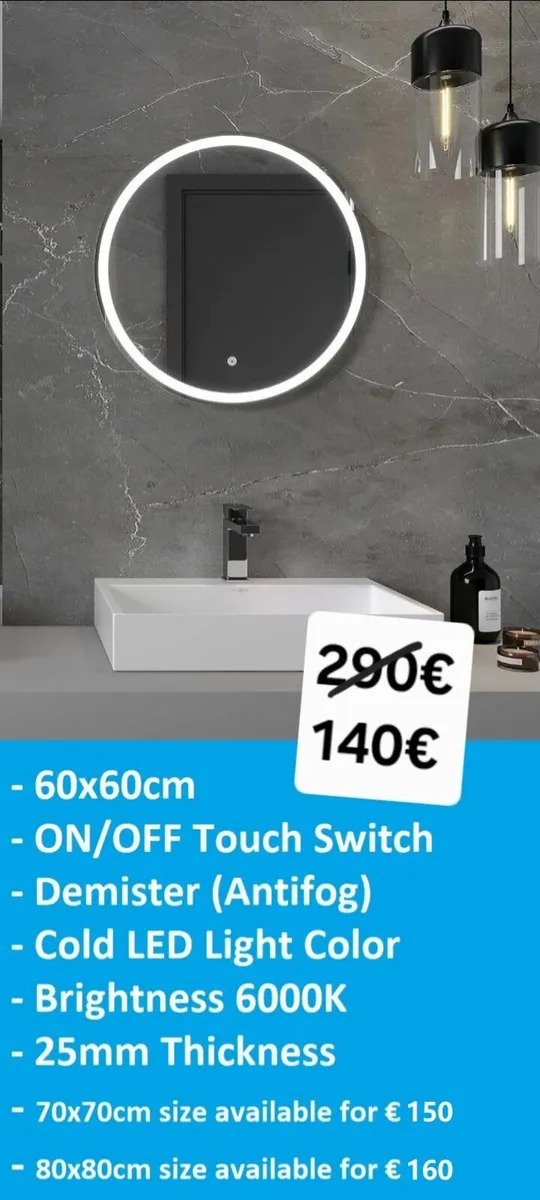 LED Bathroom Mirror - Image 1