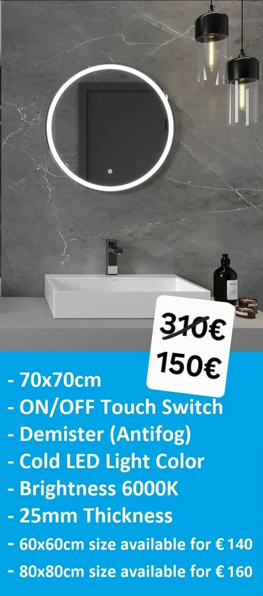 LED Bathroom Mirror - Image 1
