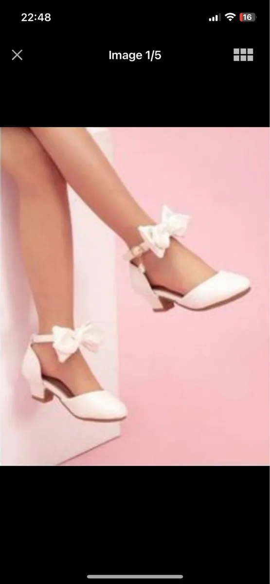 Brand new White Shoes - lovely for Communion - Image 1