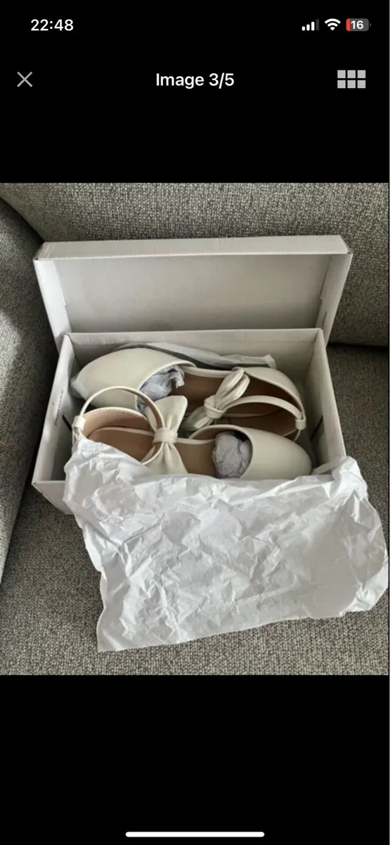Brand new White Shoes - lovely for Communion - Image 3