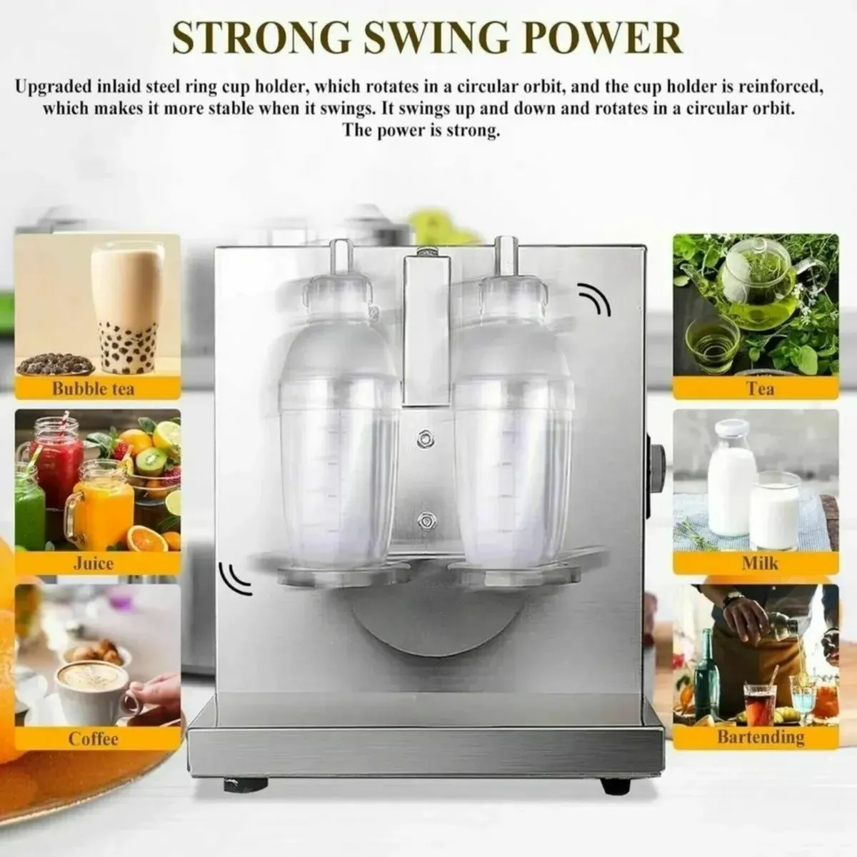 Commercial Bubble Boba Milkshaker Mixing Machine - Image 3