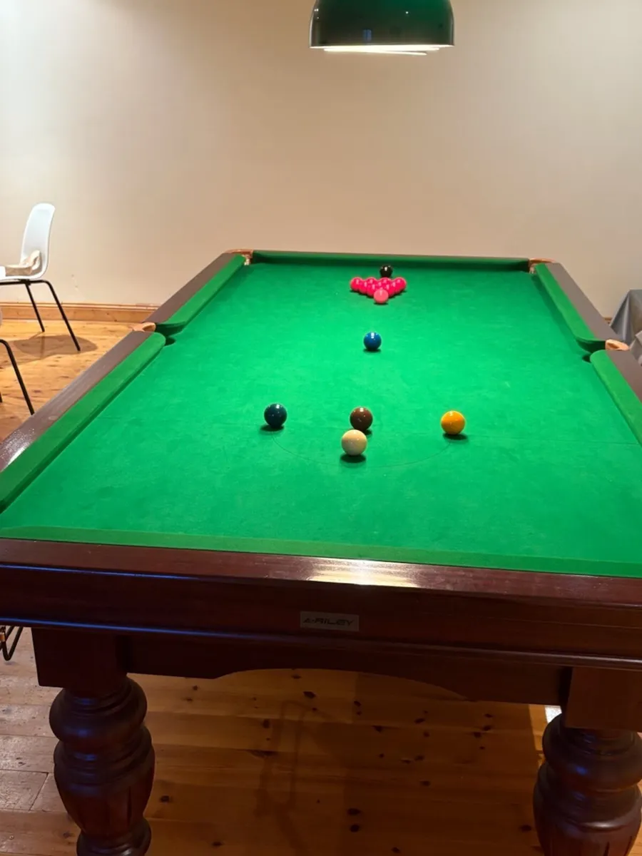 Riley 8.5’ Snooker / Pool table - Image 2