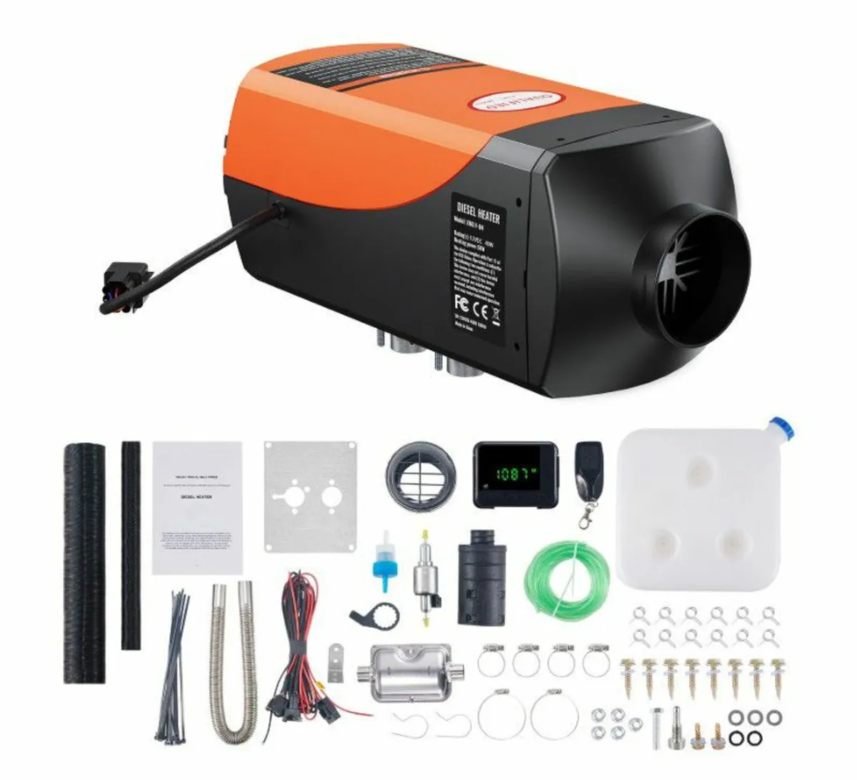 Diesel Air Heater 12V 5KW LCD Display Remote Contr - Image 1