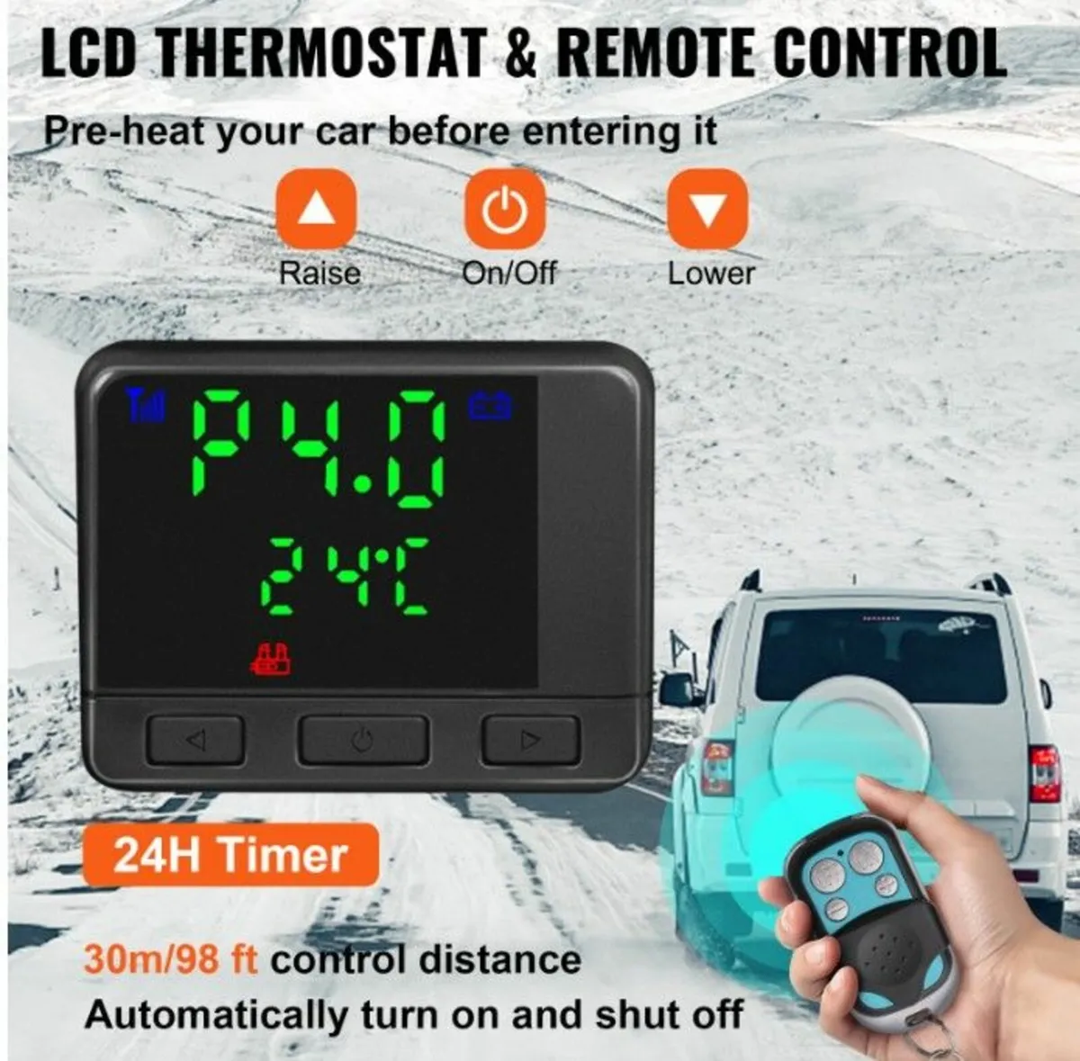 8KW Diesel Air Parking Heater, All in One, 12V - Image 4