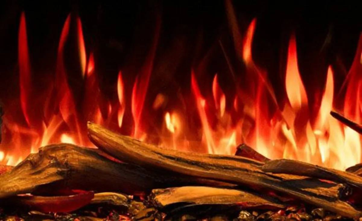 3 sides Electric Fireplace.  Free Delivery - Image 4