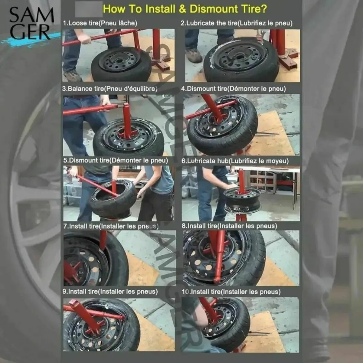 Heavy-Duty Tire Changer: Portable and Durable - Image 2
