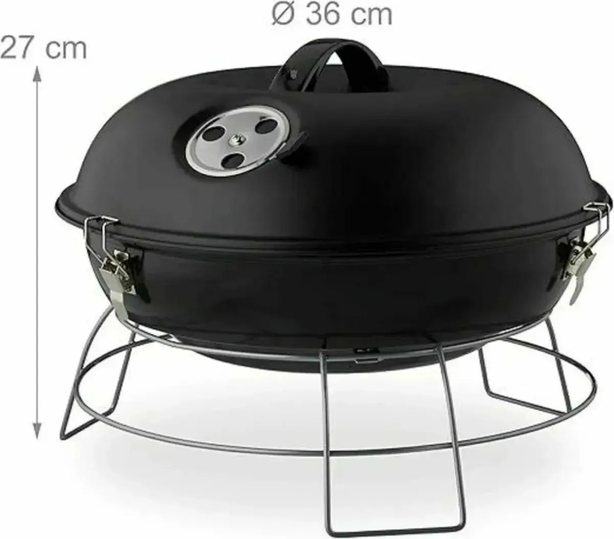 Portable Barbecue: Kettle Design with Lid - Image 1