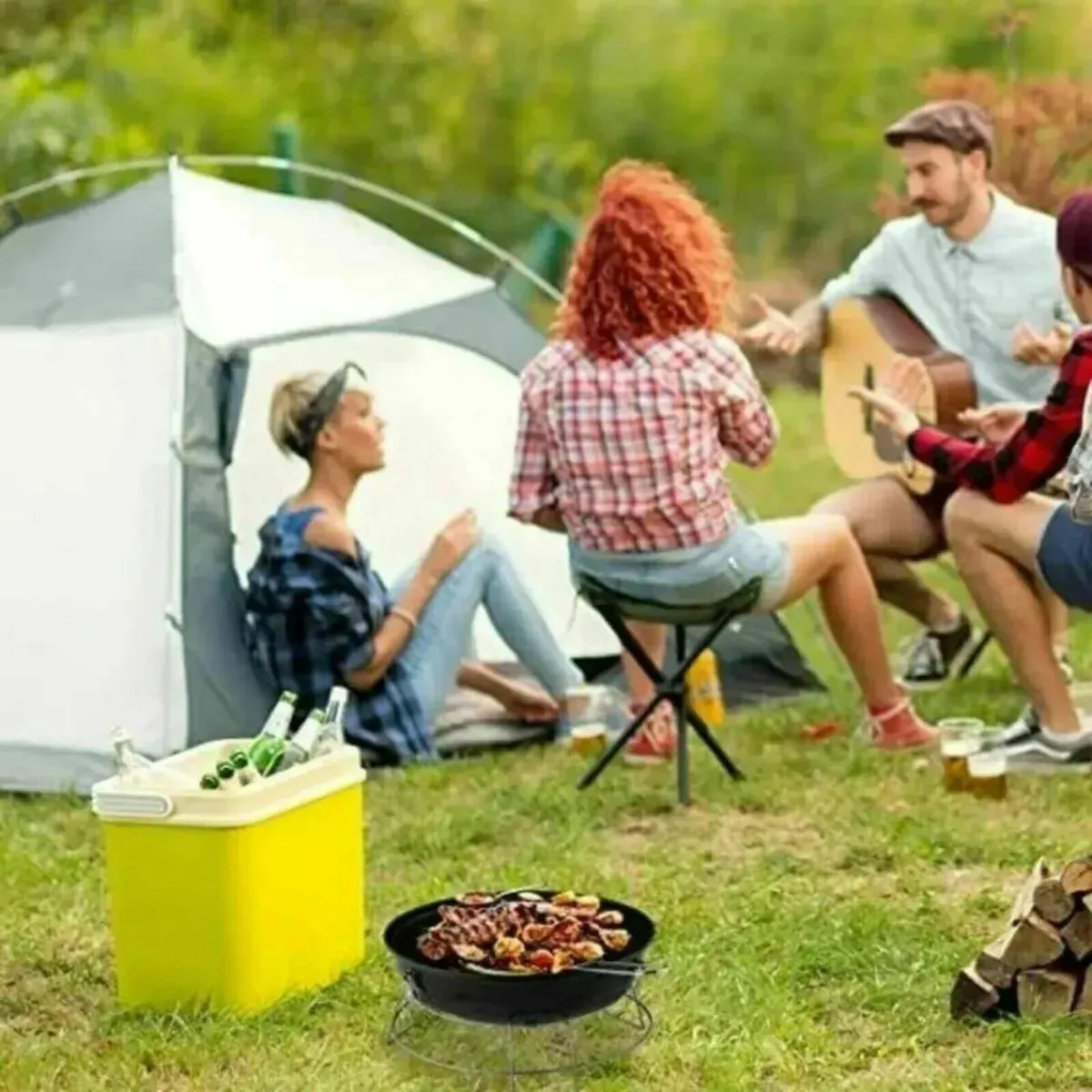 Portable Barbecue: Kettle Design with Lid - Image 3