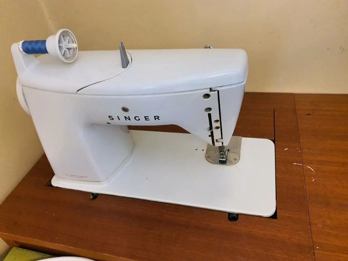 Singer sewing centre - machine and table - Image 1