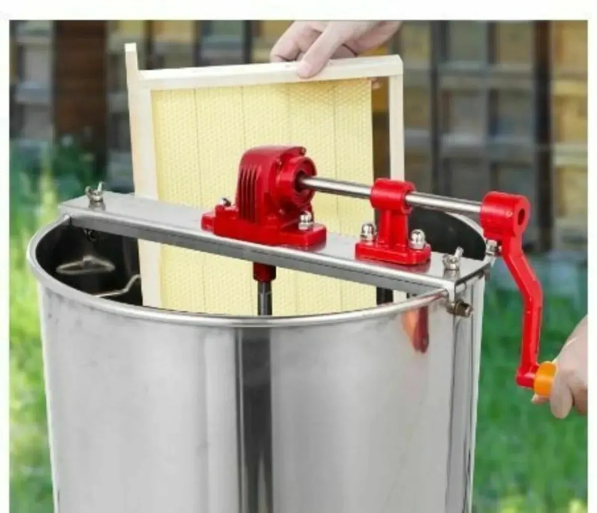 Large Stainless Steel Honey Extractor - Image 2