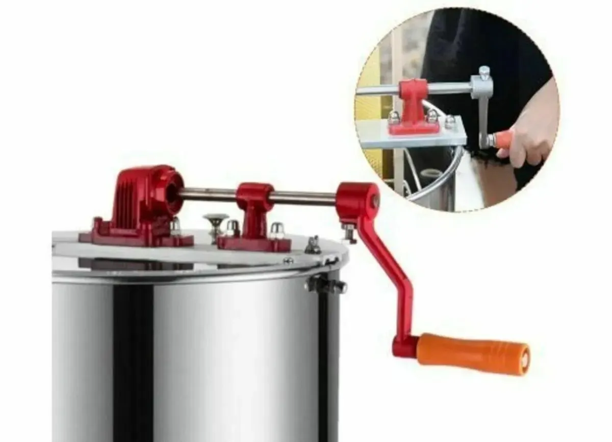Large Stainless Steel Honey Extractor - Image 3
