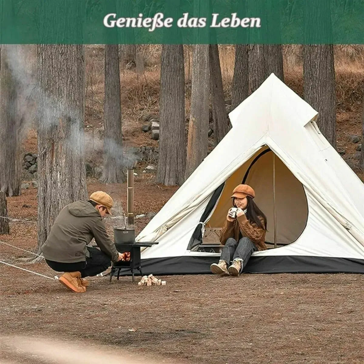 Camping Stove: Cast Iron, Portable, Reliable - Image 2