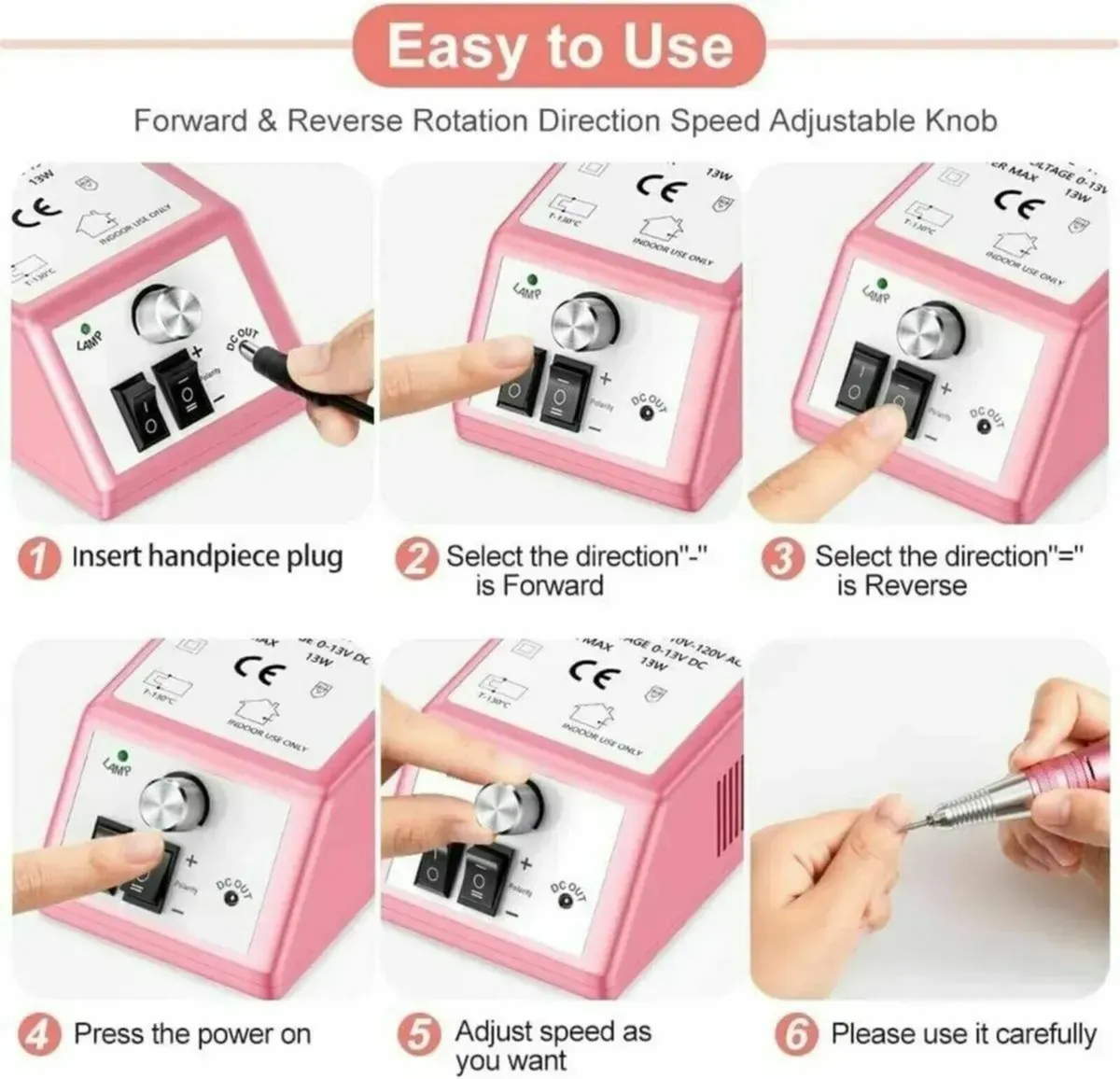 Professional Electric Drill Kit for Acrylic Nails - Image 3