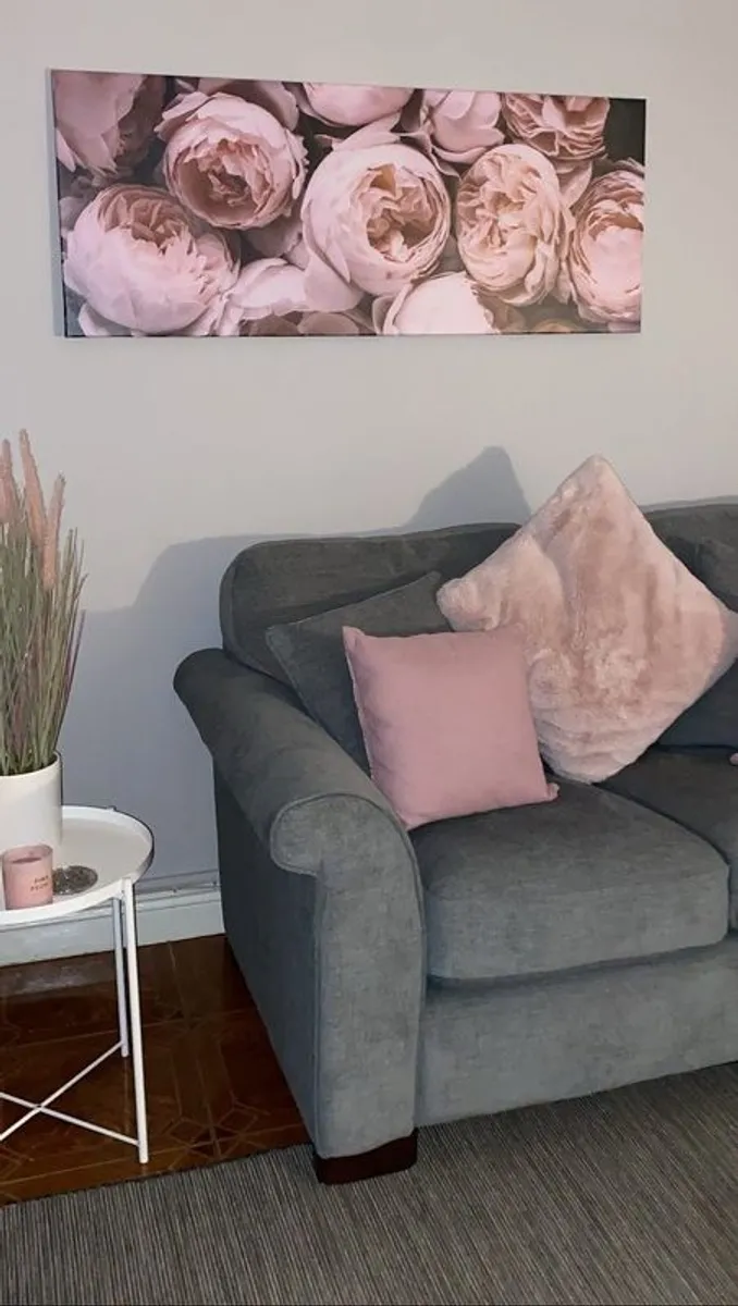 Canvas pink(ikea) picture and frame - Image 2