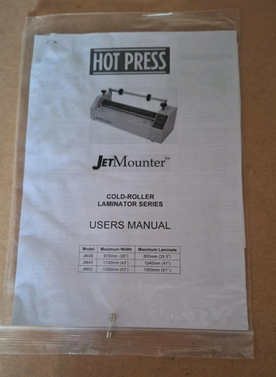 Picture Framing Equipment : Drytac JetMounter J26 - Image 2