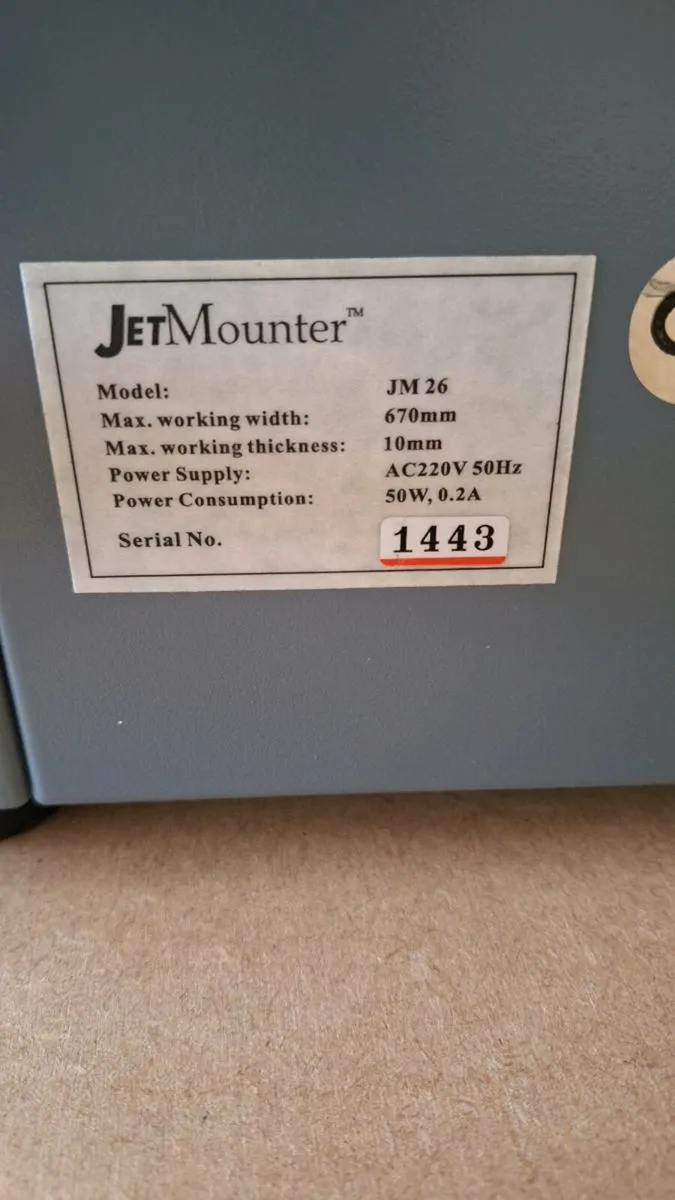 Picture Framing Equipment : Drytac JetMounter J26 - Image 4