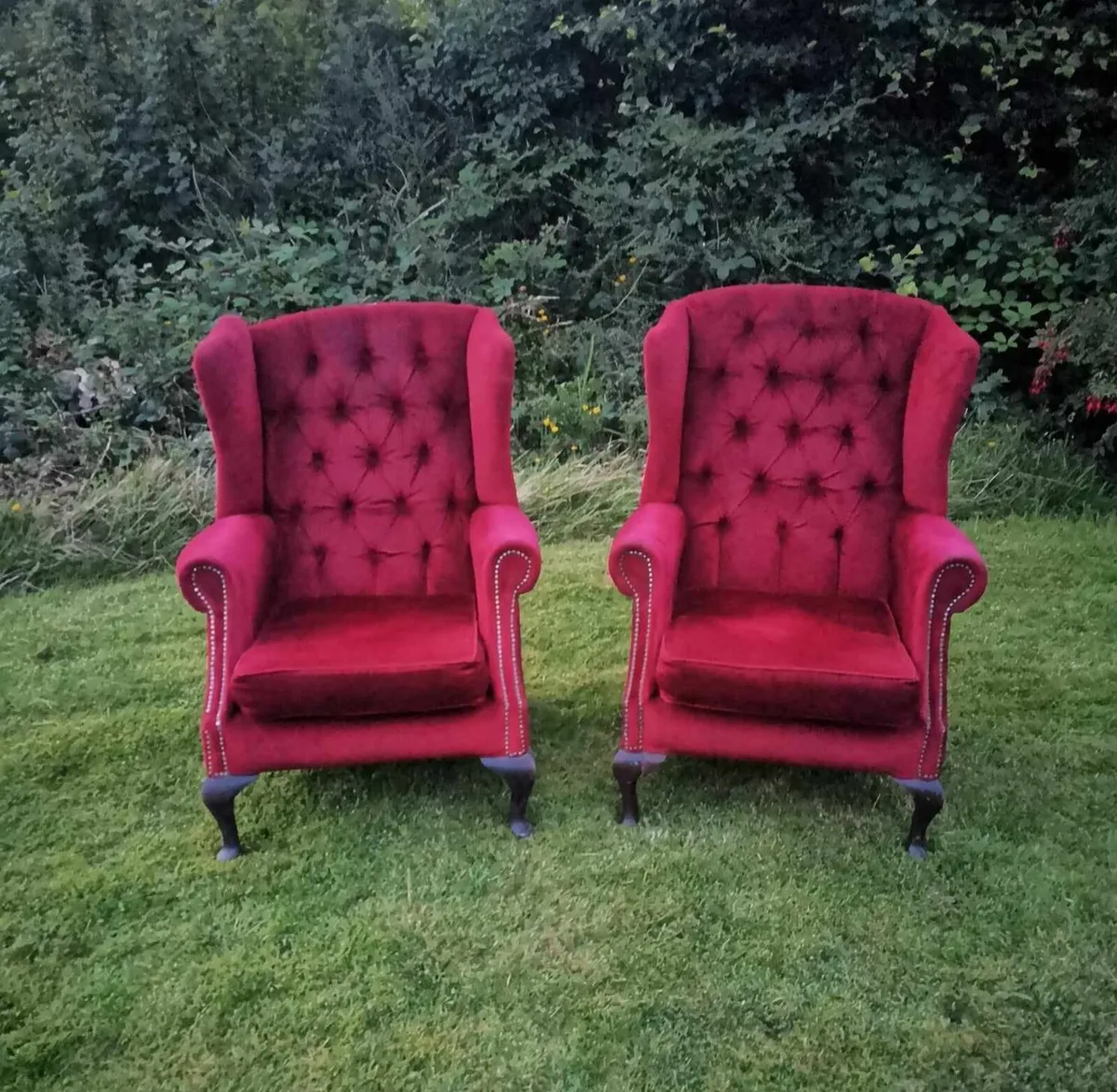 Pair of Queen Anne Armchairs