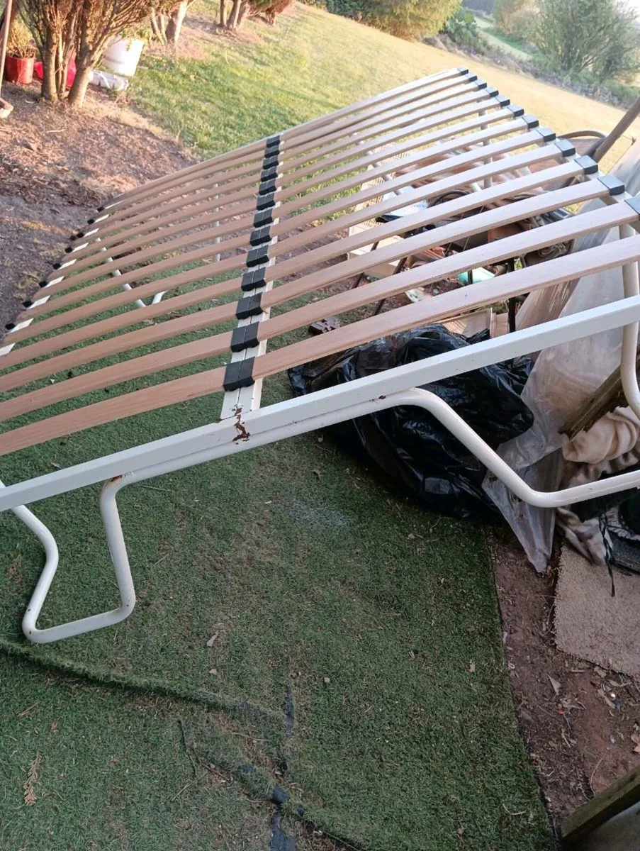 Double bed frame.very solid from mobile home . - Image 1