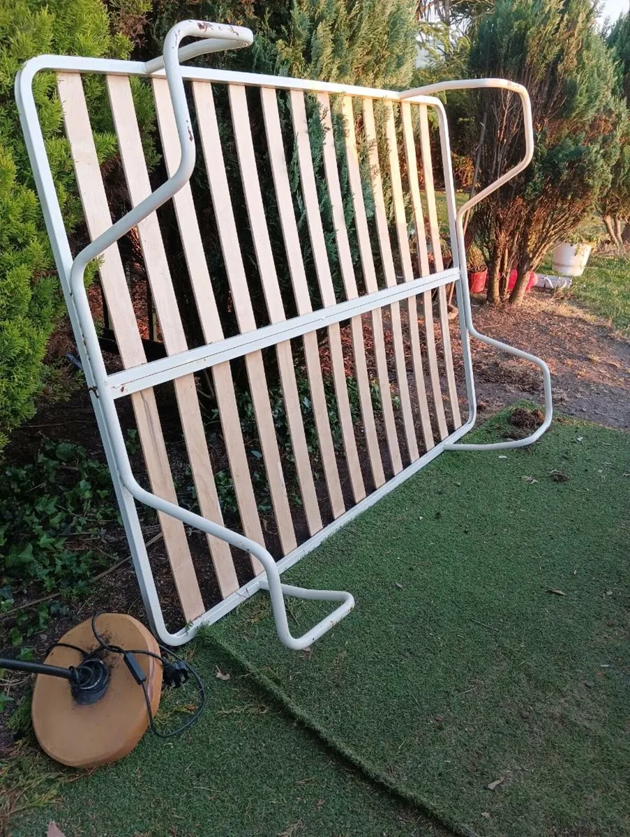 Double bed frame.very solid from mobile home . - Image 3