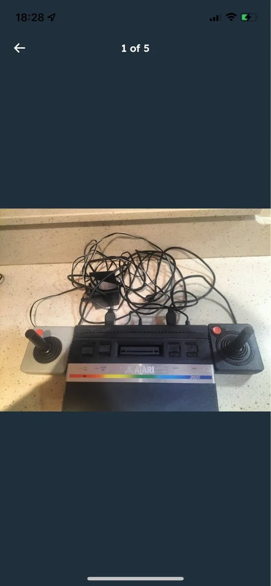Vintage Atari 2600 and joys and games - Image 1