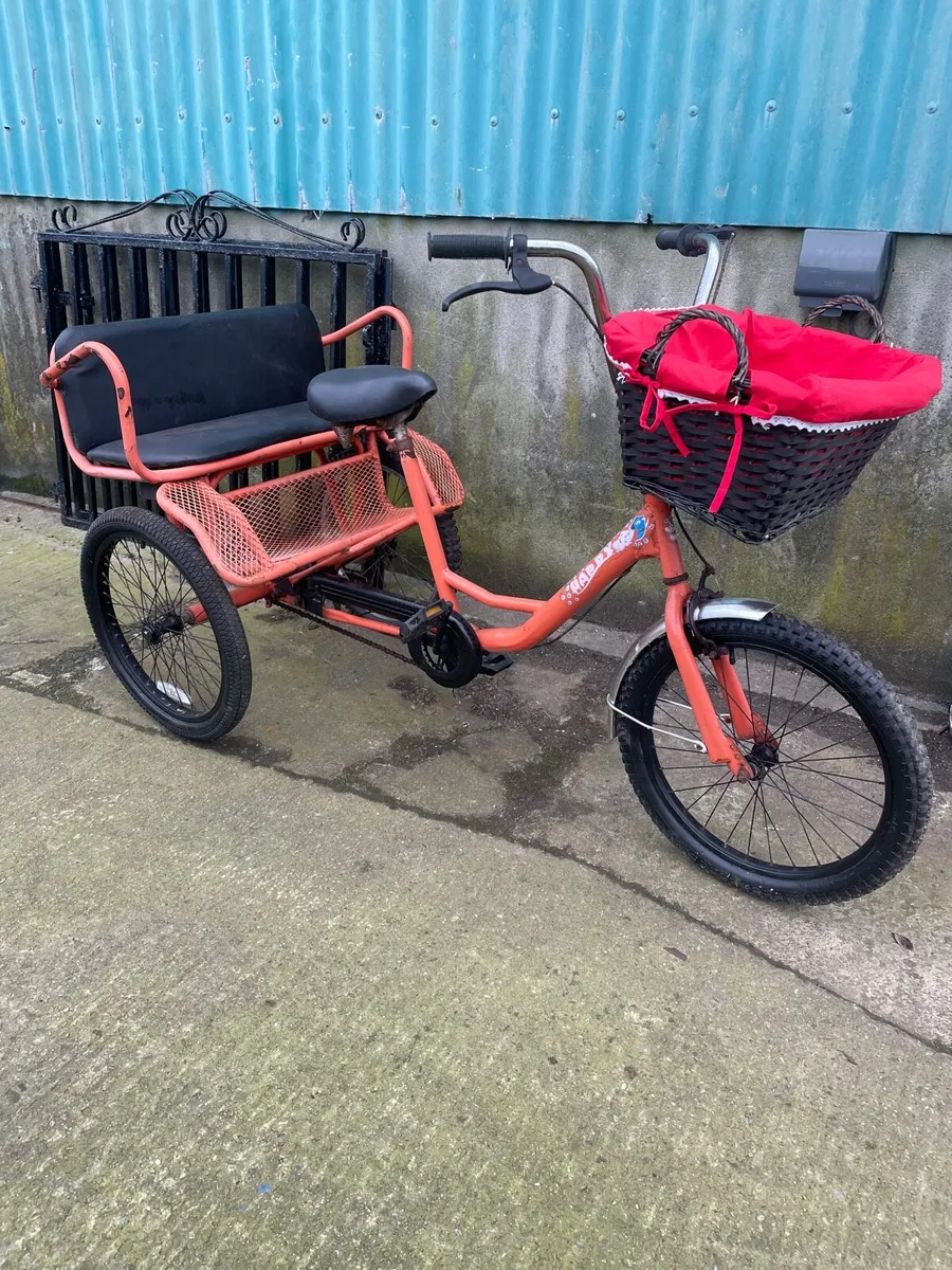 Large display Tricycle with bench back seat - Image 1