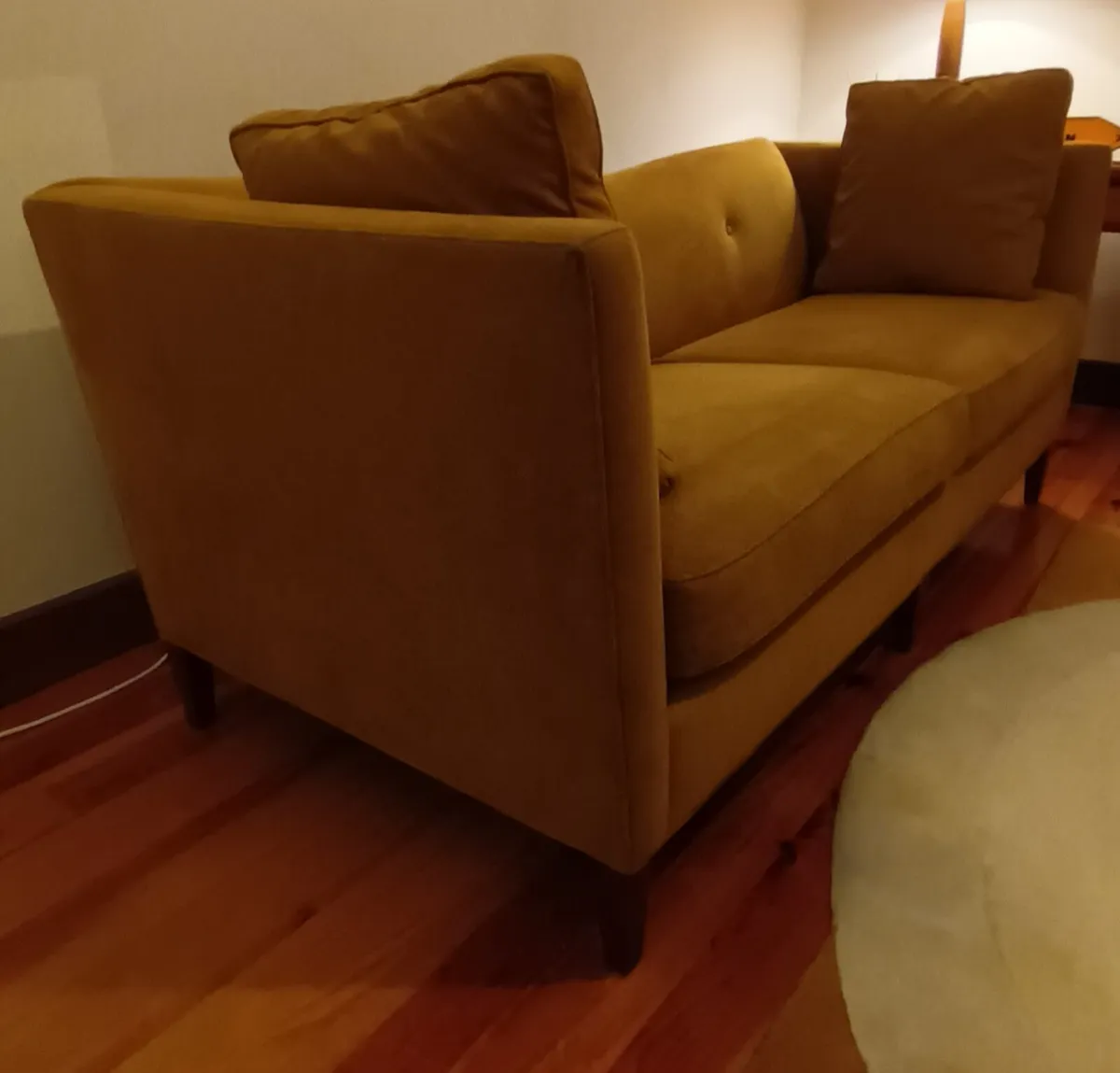 3 Seater Sofa, Couch & Foot Stool - Image 3