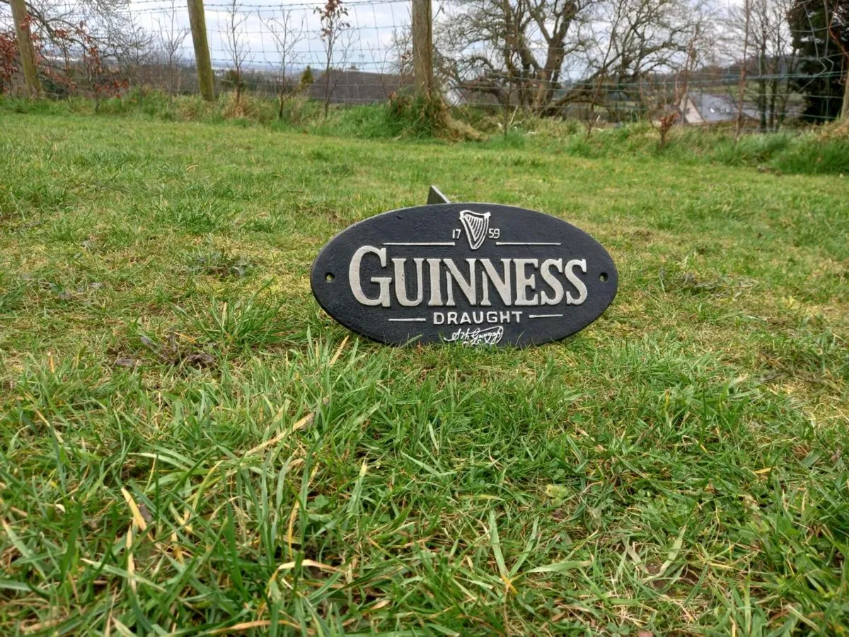 Guinness Cast Iron Sign - Image 1