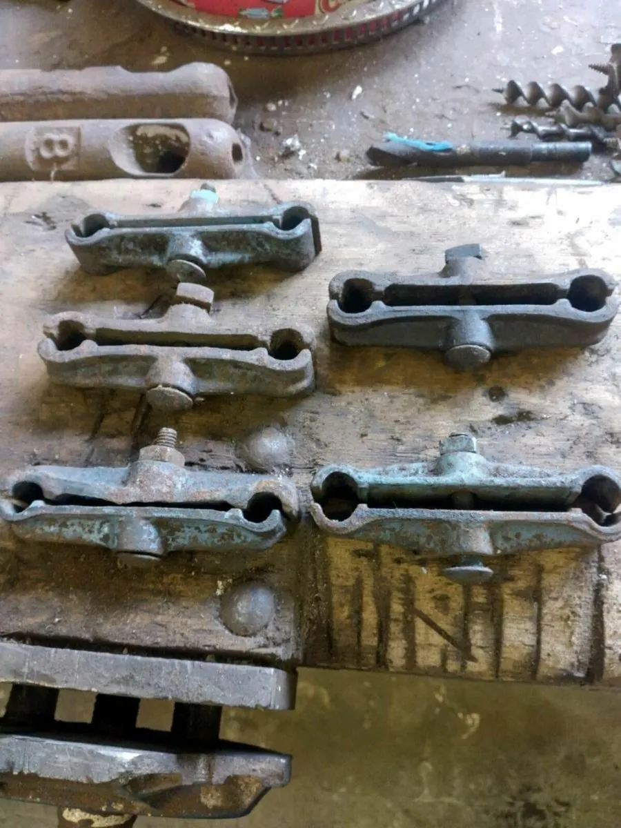 5. Antique STAR Hay rake tine clips - Image 1