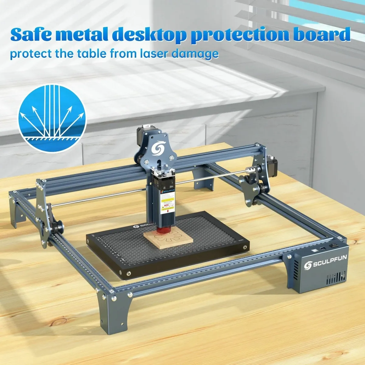 SCULPFUN S9 Laser Engraving / Cutting Machine - Image 2