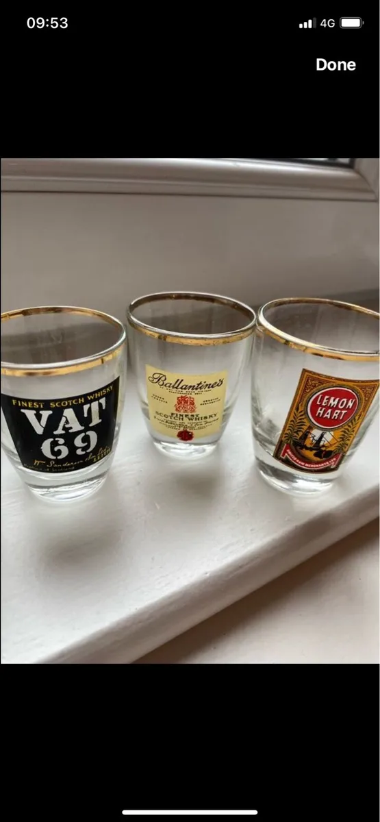 Irish/ Scotch Whisky Shot Glasses - Image 4