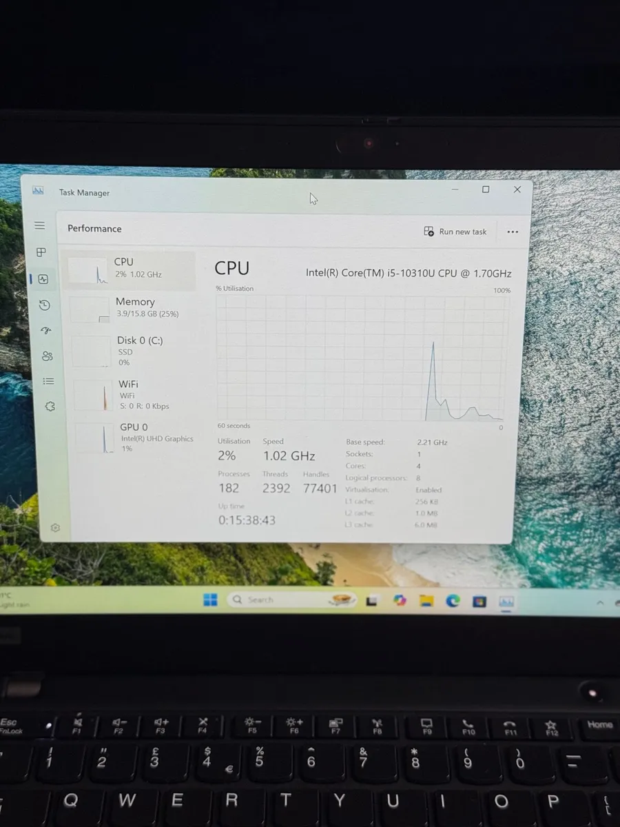Lenovo ThinkPad X13 Laptop i5/16GB/256SSD/FHD - Image 2