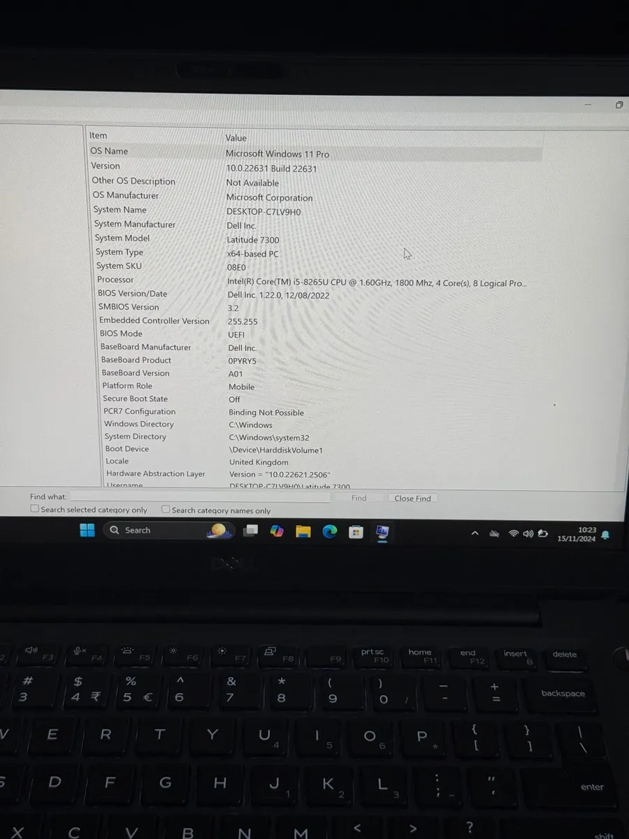 Dell Latitude 7300 Laptop i5/16GB/256SSD/FHD - Image 4